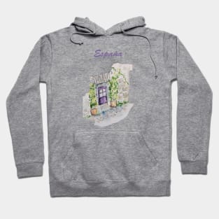 Spanish Lavender Doorway & Lemon Trees Hoodie